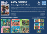 Butterflies & Beetles - Conserving our Precious Fauna | Garry Fleming | Blue Opal | 1000 Pieces | Jigsaw Puzzle - Puzzles +