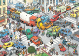 By Air Land And Sea & Traffic Chaos | Jan Van Haasteren | Jumbo | 2 X 1000 Pieces | Jigsaw Puzzle - Puzzles +