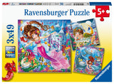 Charming Mermaids | Ravensburger | 3 x 49 Pieces | Jigsaw Puzzle - Puzzles +