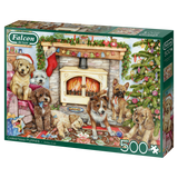 Christmas Puppies - Debbie Cook | Falcon | 500 Pieces | Jigsaw Puzzle - Puzzles +