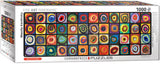 Colour Study of Squares - Wassily Kandinsky | Fine Art Collection | Eurographics | 1000 Pieces | Panorama Jigsaw Puzzle - Puzzles +