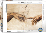 Creation of Adam (Detail) - Michelangelo | Fine Art Collection | Eurographics | 1000 Pieces | Jigsaw Puzzle - Puzzles +