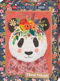 Cuddly Panda - Floral Friends | Mia Charro | Heye | 1000 Pieces | Jigsaw Puzzle - Puzzles +