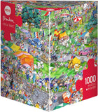 Cycle Race - Roger Blachon | Heye | 1000 Pieces | Jigsaw Puzzle - Puzzles +