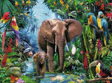 Elephants at the Oasis | Ravensburger | 150 XXL Pieces | Jigsaw Puzzle - Puzzles +