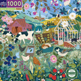 English Hedgerow - Victoria Ball | Eeboo | 1000 Pieces | Jigsaw Puzzle - Puzzles +