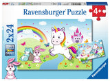 Fairy Tale Unicorn | Ravensburger | 2 x 24 Pieces | Jigsaw Puzzle - Puzzles +