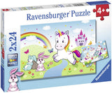 Fairy Tale Unicorn | Ravensburger | 2 x 24 Pieces | Jigsaw Puzzle - Puzzles +