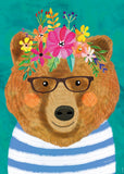 Gentle Bruin - Floral Friends | Mia Charro | Heye | 1000 Pieces | Jigsaw Puzzle - Puzzles +