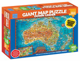 Giant Map Puzzle - Down Under | Blue Opal | 300 Pieces | Jigsaw Puzzle - Puzzles +