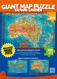 Giant Map Puzzle - Down Under | Blue Opal | 300 Pieces | Jigsaw Puzzle - Puzzles +