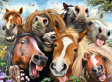 Horsing Around - Selfies | Ravensburger | 500 Pieces | Jigsaw Puzzle - Puzzles +