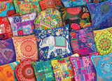 Indian Pillows - Colours of the World | Eurographics | 1000 Pieces | Jigsaw Puzzle - Puzzles +