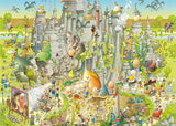 Jurassic Habitat - Funky Zoo | Marino Degano | Heye | 1000 Pieces | Jigsaw Puzzle - Puzzles +