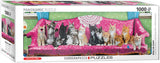 Kitty Cat Couch | Eurographics | 1000 Pieces | Panorama Jigsaw Puzzle - Puzzles +