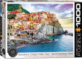 Manarola, Cinque Terre - Italy | HDR Photography | Eurographics | 1000 Pieces | Jigsaw Puzzle - Puzzles +