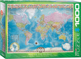Map of the World - Maps & Flags | Eurographics | 1000 Pieces | Jigsaw Puzzle - Puzzles +