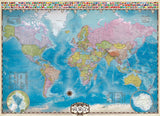 Map of the World - Maps & Flags | Eurographics | 1000 Pieces | Jigsaw Puzzle - Puzzles +
