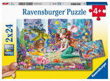 Mermaid Tea Party | Ravensburger | 2 x 24 Pieces | Jigsaw Puzzle - Puzzles +