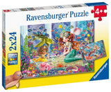 Mermaid Tea Party | Ravensburger | 2 x 24 Pieces | Jigsaw Puzzle - Puzzles +