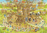 Monkey Habitat - Funky Zoo | Marino Degano | Heye | 1000 Pieces | Jigsaw Puzzle - Puzzles +