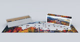 Neuschwanstein Castle in Autumn | Eurographics | 1000 Pieces | Panorama Jigsaw Puzzle - Puzzles +