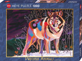 Night Wolf - Precious Animals | Bob Coonts | Heye | 1000 Pieces | Jigsaw Puzzle - Puzzles +
