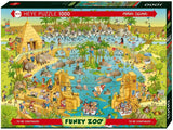 Nile Habitat - Funky Zoo | Marino Degano | Heye | 1000 Pieces | Jigsaw Puzzle - Puzzles +