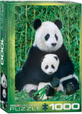 Panda & Baby - Animal Life Photography | Eurographics | 1000 Pieces | Jigsaw Puzzle - Puzzles +