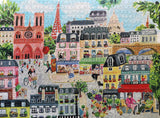 Paris in a Day - Jennifer Orkin Lewis | Eeboo | 1000 Pieces | Jigsaw Puzzle - Puzzles +