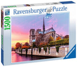 Picturesque Notre Dame | Ravensburger | 1500 Pieces | Jigsaw Puzzle - Puzzles +
