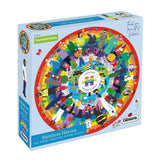 Rainbow Heroes | Gibsons | 500 Pieces | Circular Jigsaw Puzzle - Puzzles +