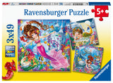 Charming Mermaids | Ravensburger | 3 x 49 Pieces | Jigsaw Puzzle