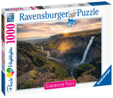 Haifoss Waterfall - Iceland | Scandinavian Places | Ravensburger | 1000 Pieces | Jigsaw Puzzle