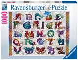 Dragon Alphabet | Ravensburger | 1000 Pieces | Jigsaw Puzzle