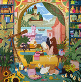 Reading & Relaxing - Ashikin Hussin | Eeboo | 1000 Pieces | Jigsaw Puzzle - Puzzles +
