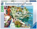 Romance in Cinque Terre | Ravensburger | 1500 Pieces | Jigsaw Puzzle - Puzzles +