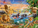 Savanna Jungle Waterhole | Ravensburger | 100 XXL Pieces | Jigsaw Puzzle - Puzzles +
