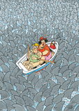 Shark Mania | Expert 1 | Jan van Haasteren | Jumbo | 500 Pieces | Jigsaw Puzzle - Puzzles +