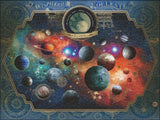 Space World - Map Art | Andre Sanchez | Heye | 1500 Pieces | Jigsaw Puzzle - Puzzles +