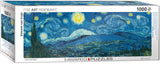Starry Night - Vincent Van Gogh | Fine Art Collection | Eurographics | 1000 Pieces | Panorama Jigsaw Puzzle - Puzzles +