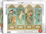The Four Seasons - Alphonse Mucha | Fine Art Collection | Eurographics | 1000 Pieces | Jigsaw Puzzle - Puzzles +