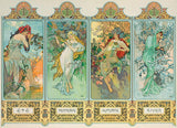 The Four Seasons - Alphonse Mucha | Fine Art Collection | Eurographics | 1000 Pieces | Jigsaw Puzzle - Puzzles +