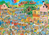 The Music Shop & Holiday Jitters | Jan van Haasteren | Jumbo | 2 X 1000 Pieces | Jigsaw Puzzle - Puzzles +