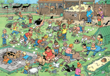 The Petting Zoo | Junior No.6 | Jan van Haasteren | Jumbo | 360 Pieces | Jigsaw Puzzle - Puzzles +