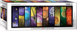 The Solar System | Eurographics | 1000 Pieces | Panorama Jigsaw Puzzle - Puzzles +