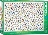 The World of Birds - David Sibley | Animal Charts | Eurographics | 1000 Pieces | Jigsaw Puzzle - Puzzles +