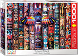 Totem Poles - Colours of the World | Eurographics | 1000 Pieces | Jigsaw Puzzle - Puzzles +