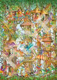 Tree Lodges - Korky Paul | Heye | 1000 Pieces | Jigsaw Puzzle - Puzzles +