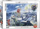 View of Paris - Marc Chagall | Fine Art Collection | Eurographics | 1000 Pieces | Jigsaw Puzzle - Puzzles +